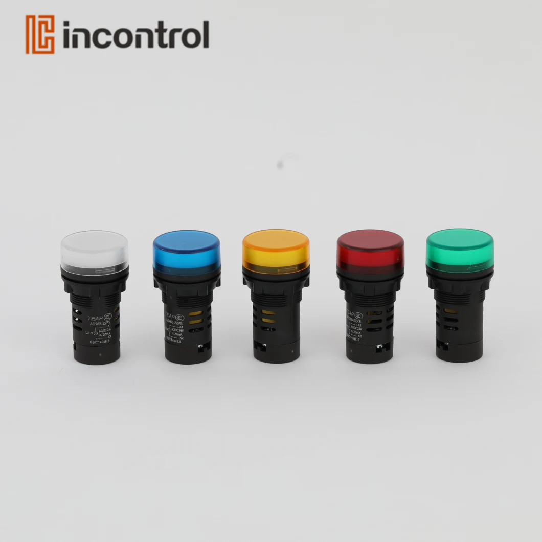 IP65 Waterproof LED Indicator Llight with R/W/B/G/Y Colors