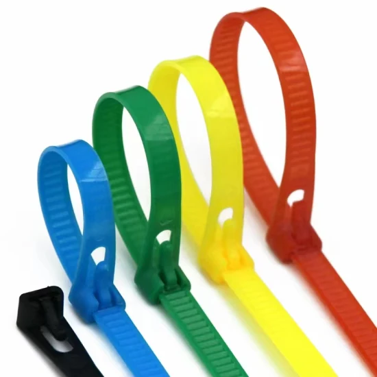 Factory Direct Supply Releasable PA66/Nylon66 Cable Zip Ties, Plastic Wire Cable Accessories