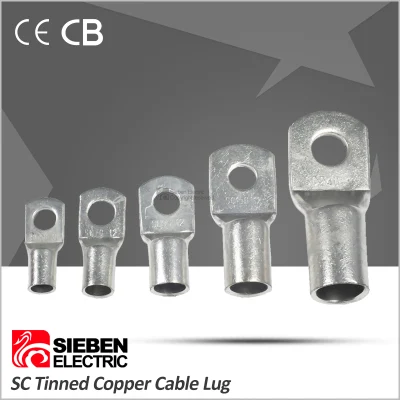Factory Sc Type Tinned Copper Cable Lug for Cable Connection