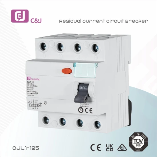 Residual Current Circuit Breaker, RCCB, ELCB, Electromagnetic AC Type RTF1l-63 2pole
